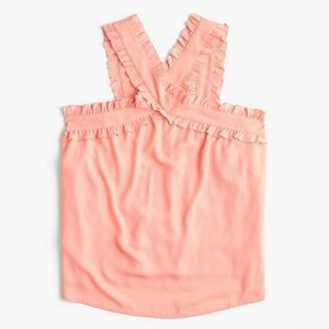 J. Crew Drapey Wrap Front Top 0P
